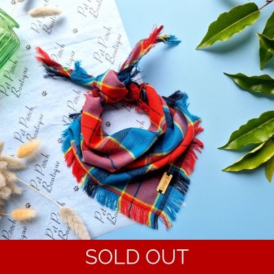 Frayed Paddys Plaid Plaid Bandana - Scamps Frayed Paddys Plaid Plaid Bandana - Scamps