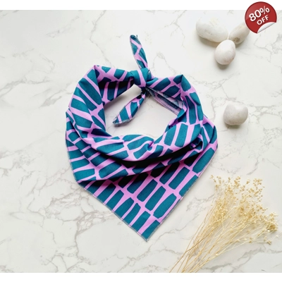 Palm Tree Pink Slice Dog Bandana