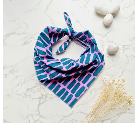 Palm Tree Pink Slice Dog Bandana