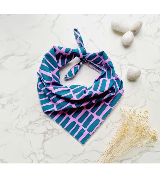 Palm Tree Pink Slice Dog Bandana