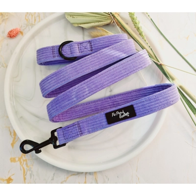 Pastel Purple Cord Dog Lead - Reversible Pastel Purple Cord Dog Lead - Reversible