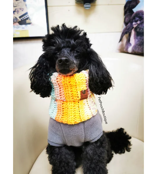 Patchwork Roll Top Dog Snood