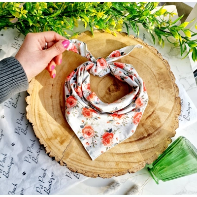 Peppermint Roses Dog Bandana Peppermint Roses Dog Bandana