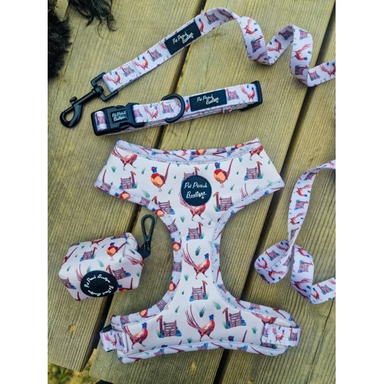 Country Pheasant Dog Bow Tie