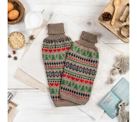 Pine Trees Alpaca Wool Dog Jumper - Alqo Wasi