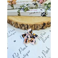 Pink Minx Leopard Flower Collar Attachment