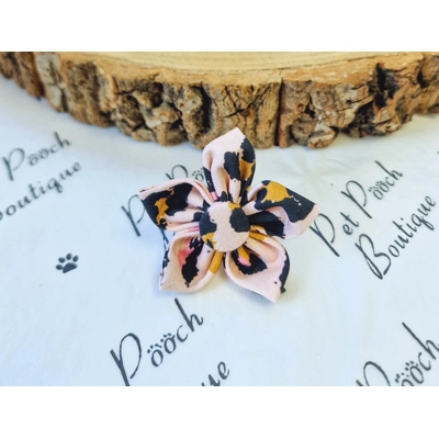 Pink Minx Leopard Flower Collar Attachment Pink Minx Leopard Flower Collar Attachment