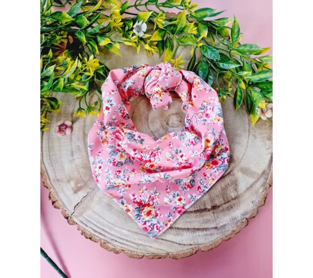 Pink Vintage Dog Bandana