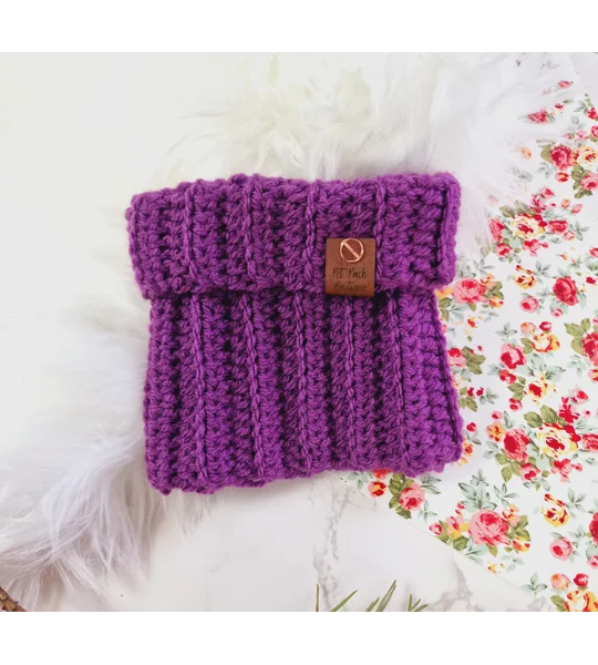 Plum Pudding Roll Top Dog Snood
