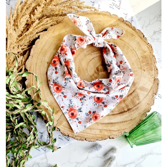 Poppy Red Roses Dog Bandana
