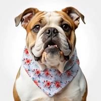 Poppy Red Roses Dog Bandana