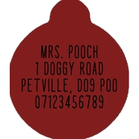 Poppy Toadstool Polkas Custom ID Dog Tag - NEW STYLE