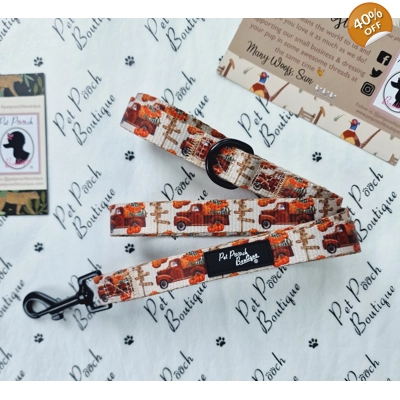 Pumpkin Patch Cart Dog ..