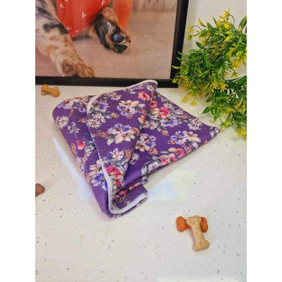 Purple Country Cowgirl Fleece Dog Blanket Purple Country Cowgirl Fleece Dog Blanket