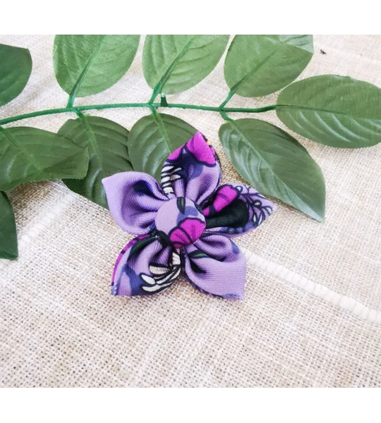Purple Petals Flower Collar Attachment
