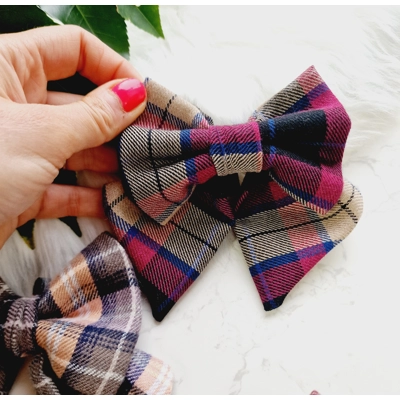 Rabbit Stalker Plaid SAILOR Dog Bow Tie Rabbit Stalker Plaid SAILOR Dog Bow Tie