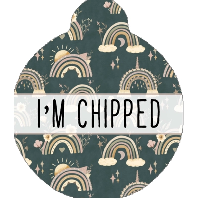 Rainbow In The Forest Custom ID Dog Tag - NEW STYLE Rainbow In The Forest Custom ID Dog Tag - NEW STYLE
