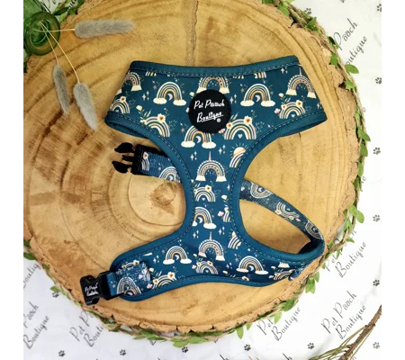 Rainbows In The Forest (Sea Green) Dog Harness