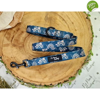 Rainbows In The Forest (Sea Green) Dog Lead - Reversible Rainbows In The Forest (Sea Green) Dog Lead - Reversible
