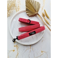 Rose Pink Cord Dog Lead - Reversible