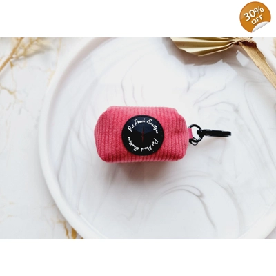 Rose Pink Cord Dog Poo ..