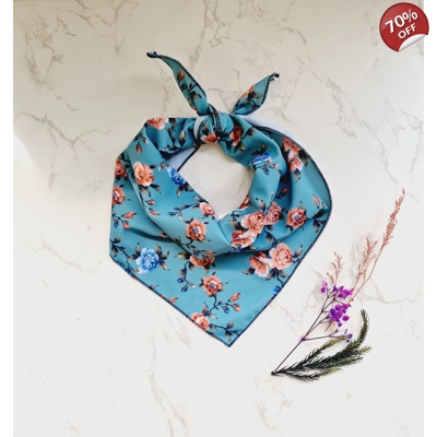 Rosie Rose Teal Dog Ban..