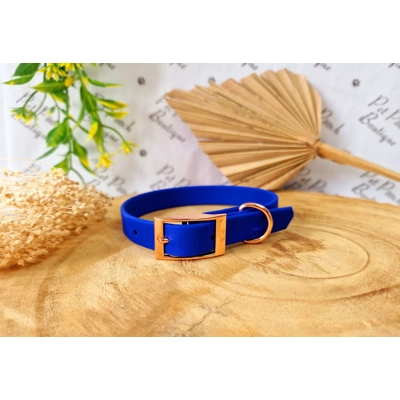 Royal Blue Biothane Dog Collar - Optional Fittings