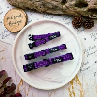 Royal Purple Patch Dog Collar