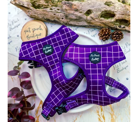 Royal Purple Patch Dog Harness