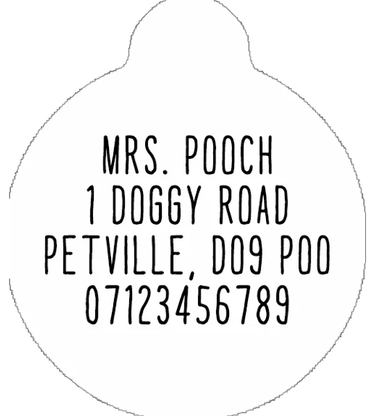 Rusty Bear Custom ID Dog Tag - NEW STYLE