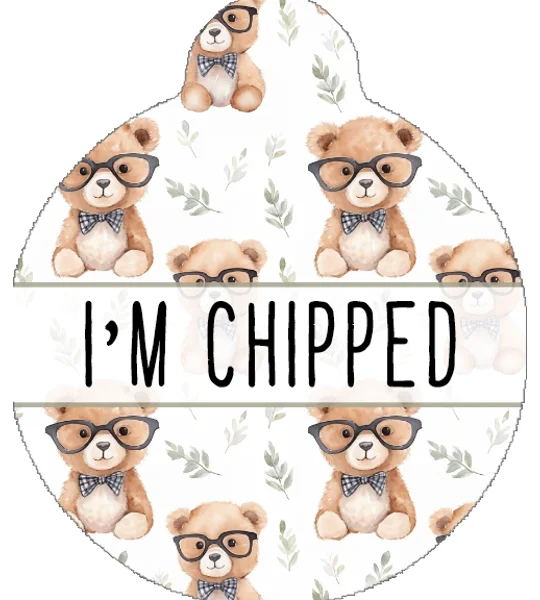 Rusty Bear Custom ID Dog Tag - NEW STYLE
