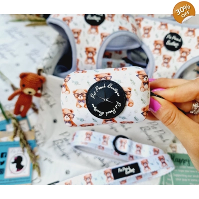 Rusty Bear Poo Bag Holder