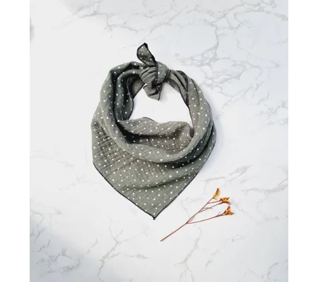 Sage Green Dots Dog Bandana