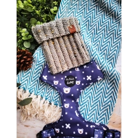 Sage Green Roll Top Dog Snood