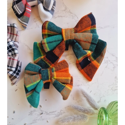 Squirrel Chaser Tartan SAILOR Dog Bow Tie Squirrel Chaser Tartan SAILOR Dog Bow Tie