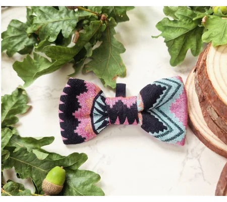 Purple Thunder Dog Bow Tie