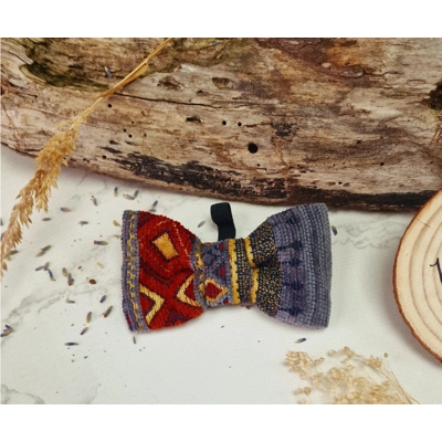 Ancient Grey Dog Bow Tie