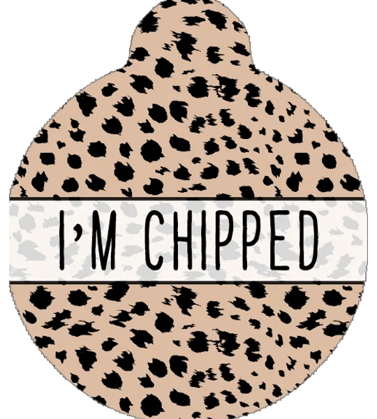 Polka Pup Noir Custom ID Dog Tag - NEW STYLE