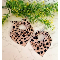 Polka Pup Noir Dog Bandana