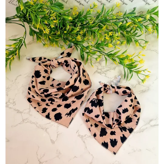 Polka Pup Noir Dog Bandana