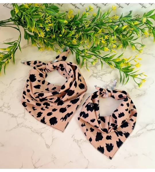 Polka Pup Noir Dog Bandana
