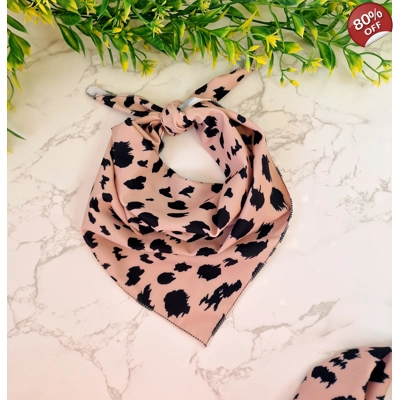 Polka Pup Noir Dog Bandana