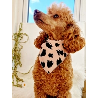 Polka Pup Noir Dog Bandana