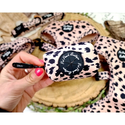 Polka Pup Noir Dog Poo Bag Holder Polka Pup Noir Dog Poo Bag Holder