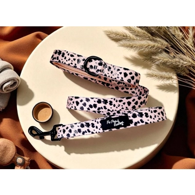 Polka Pup Noir Lead - Reversible