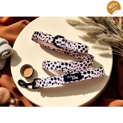 Polka Pup Noir Lead - Reversible Polka Pup Noir Lead - Reversible