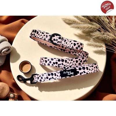 Polka Pup Noir Lead - Reversible