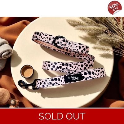 Polka Pup Noir Lead - Reversible