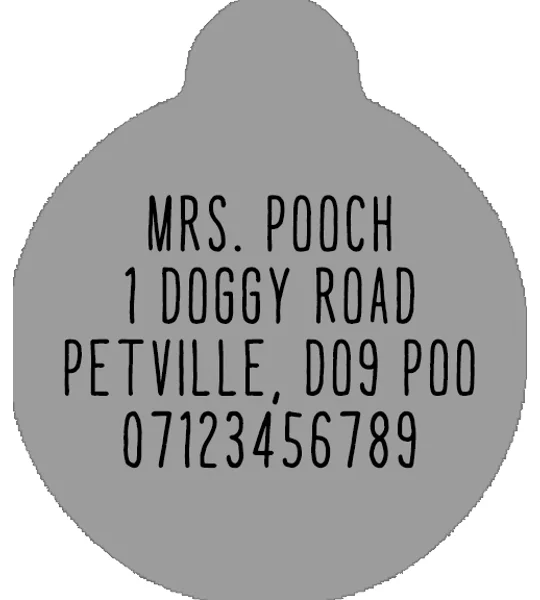 Secret Garden Custom ID Dog Tag - NEW STYLE