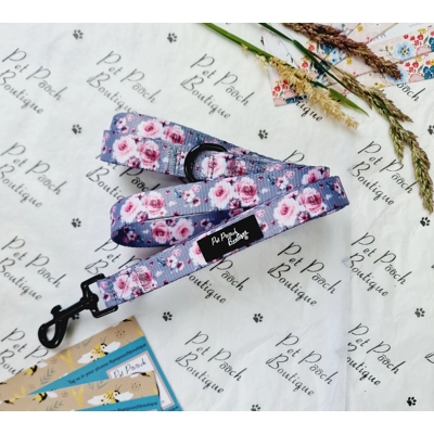 Secret Garden Floral Dog Lead - Reversible Secret Garden Floral Dog Lead - Reversible